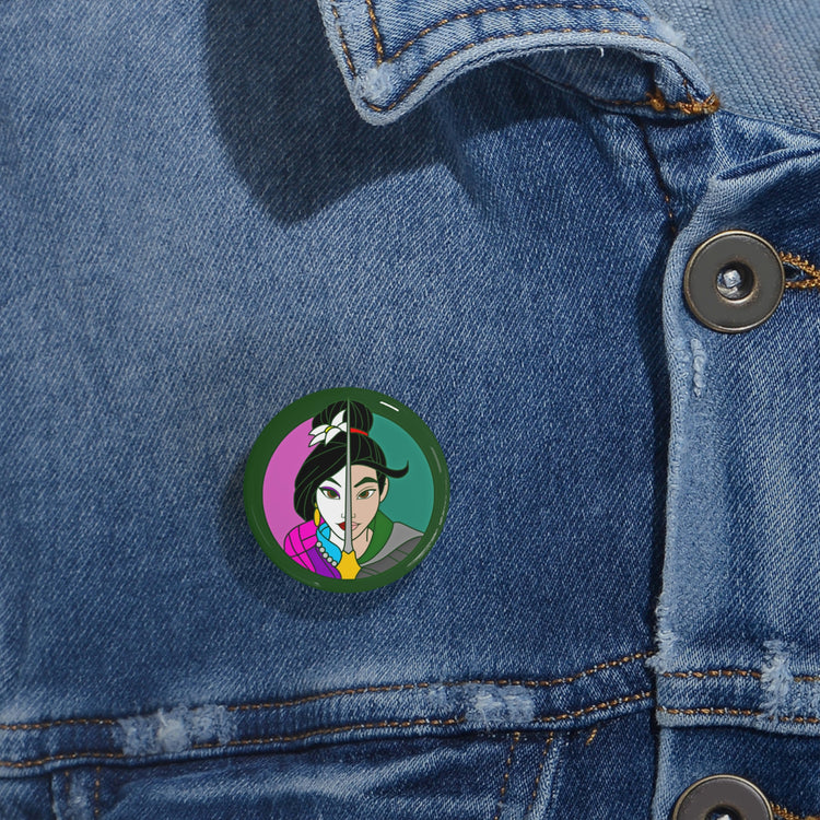 Mulan Faces Pin - Fandom-Made