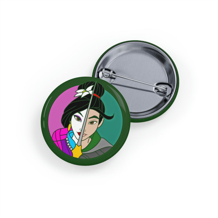 Mulan Faces Pin - Fandom-Made