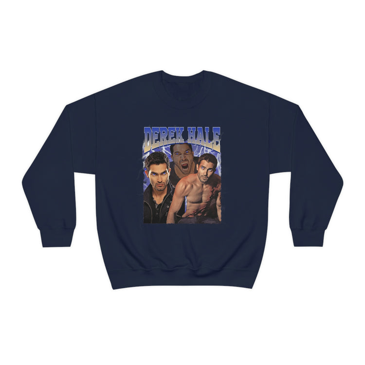 Derek Hale Crewneck Sweatshirt (shirtless collage) - Fandom-Made