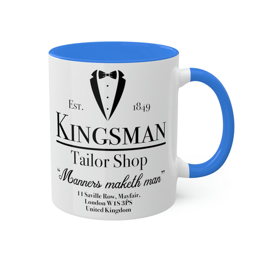 Kingsman Tailor Shop Colorful Mug, 11oz - Fandom-Made