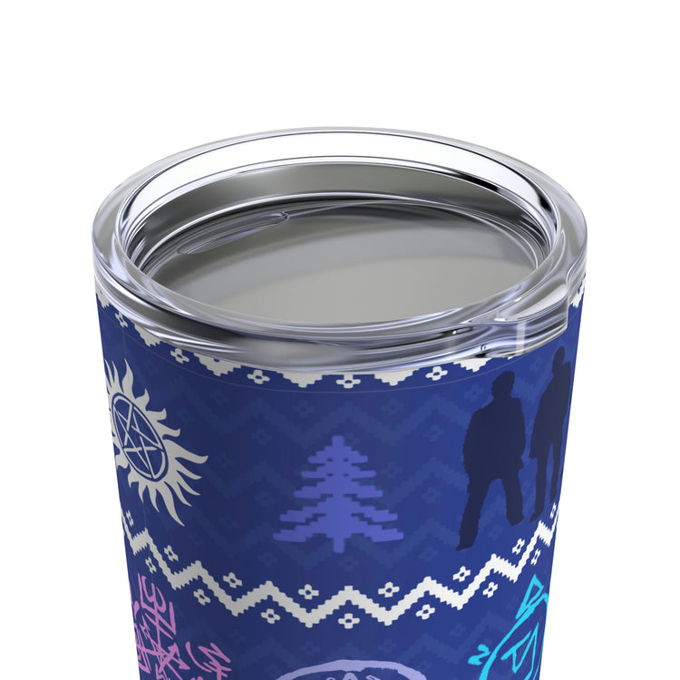 Supernatural Ugly Sweater Tumbler 20oz - Fandom-Made