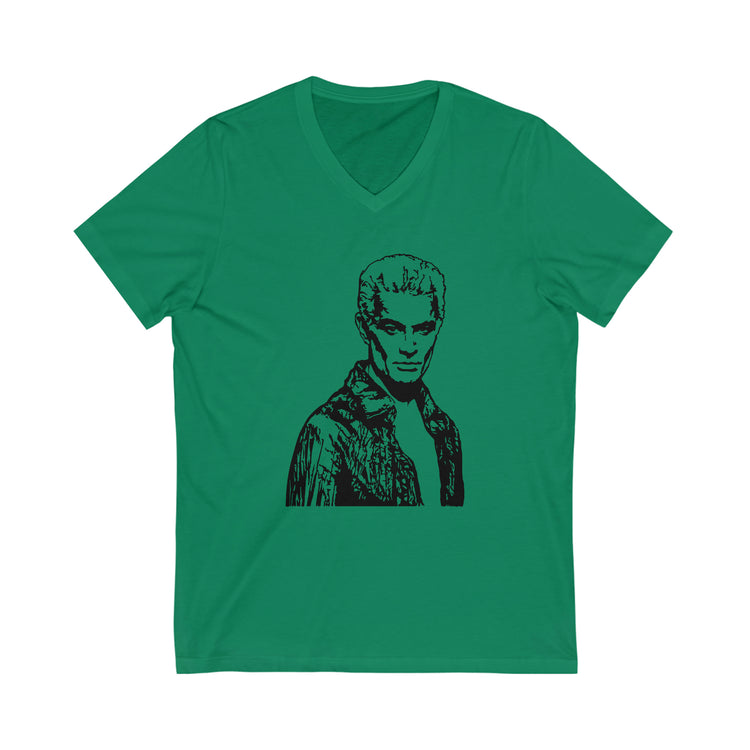 Spike Short Sleeve V-Neck Tee - Fandom-Made