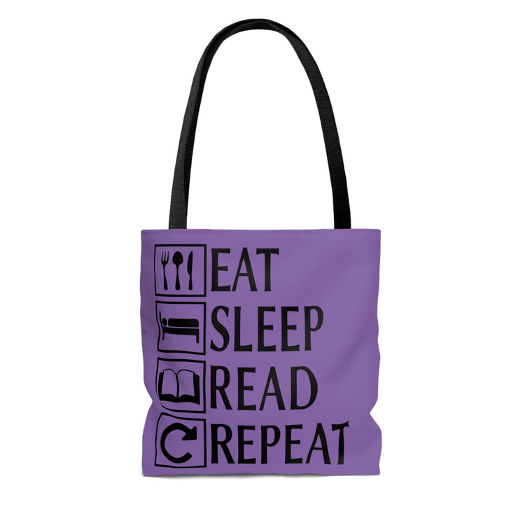 Eat, Sleep, Read, Repeat Tote Bag - Fandom-Made