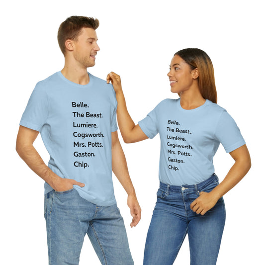 Beauty and the Beast Short Sleeve Tee - Fandom-Made