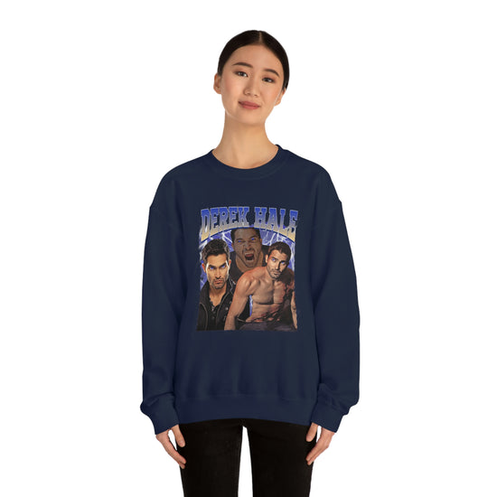 Derek Hale Crewneck Sweatshirt (shirtless collage) - Fandom-Made