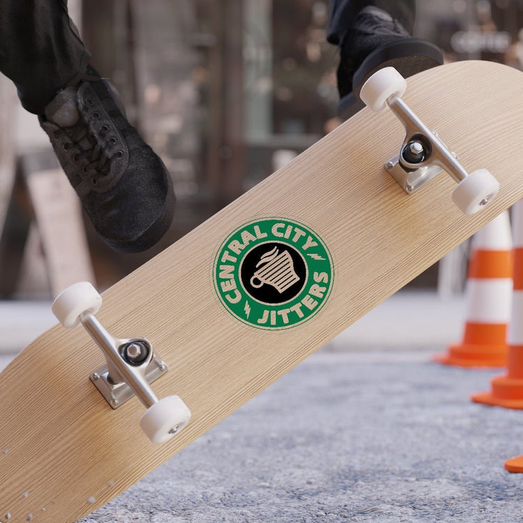 Central City Jitter Transparent Outdoor Stickers, Die-Cut - Fandom-Made