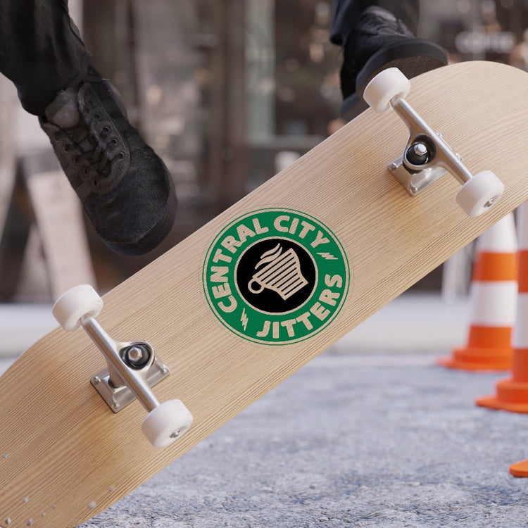 Central City Jitter Transparent Outdoor Stickers, Die-Cut - Fandom-Made