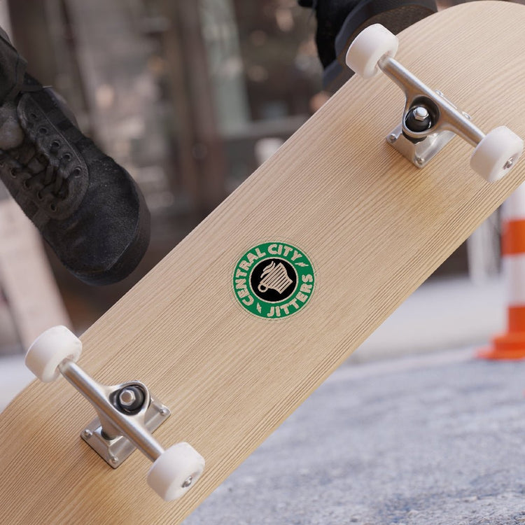 Central City Jitter Transparent Outdoor Stickers, Die-Cut - Fandom-Made