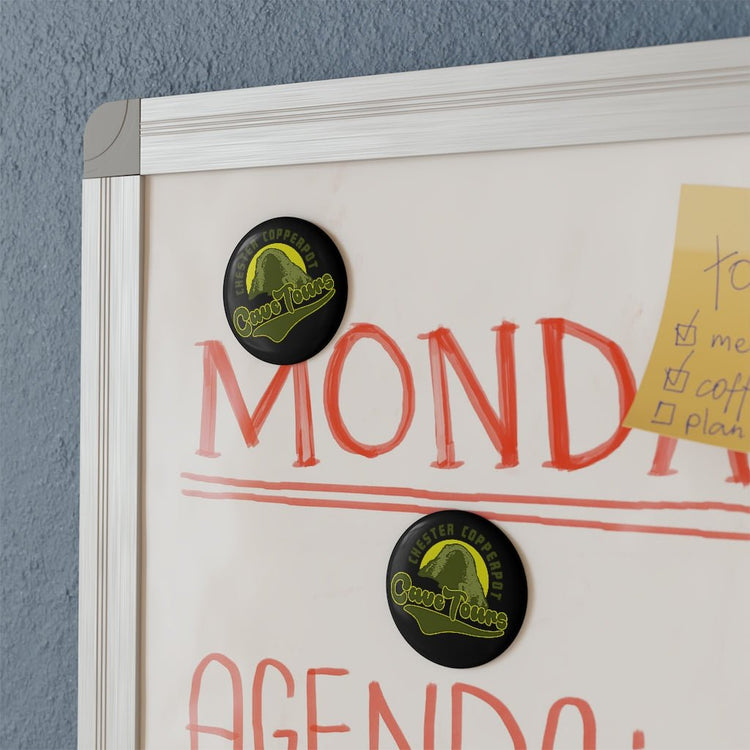 Chester Copperpot Cave Tours Button Magnet - Fandom-Made