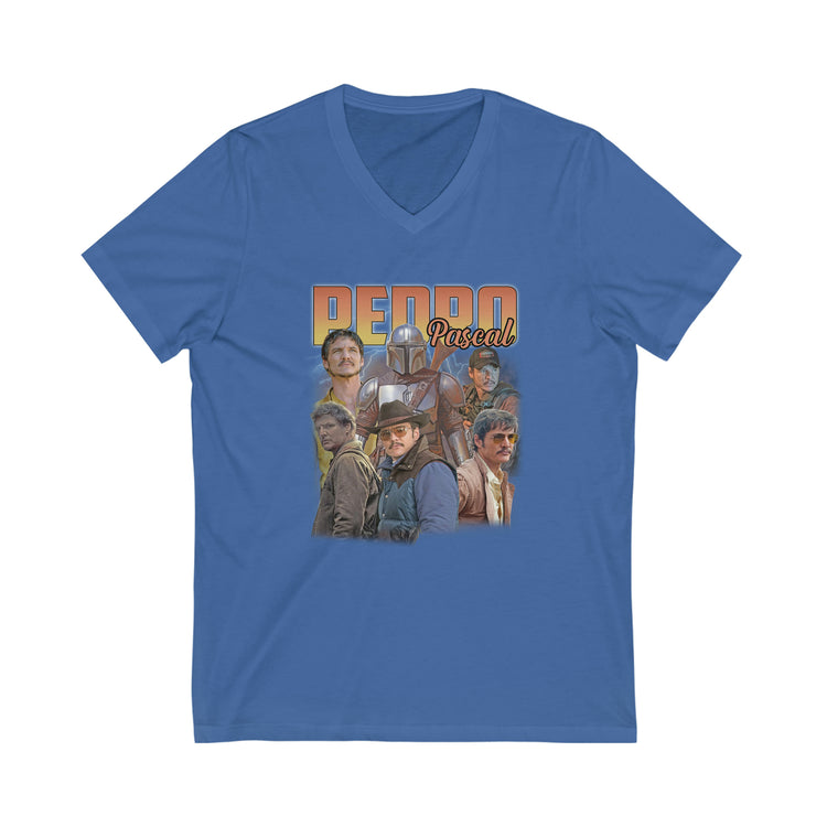 Pedro Pascal Unisex V-Neck Tee - Fandom-Made