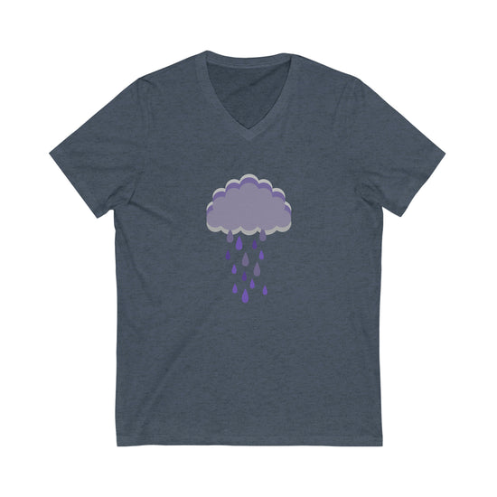 Purple Rain Short Sleeve V-Neck Tee - Fandom-Made