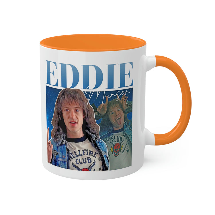 Eddie Munson Collage Mug, 11oz - Fandom-Made