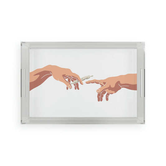 Pass It Acrylic Serving Tray - Fandom-Made