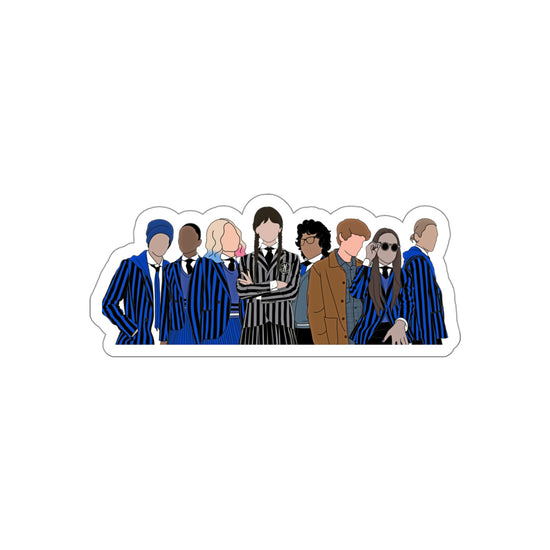 Wednesday Cast Stickers - Fandom-Made