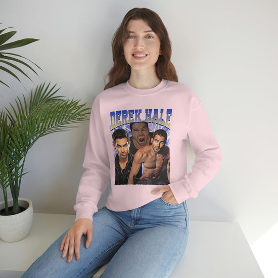 Derek Hale Crewneck Sweatshirt (shirtless collage) - Fandom-Made