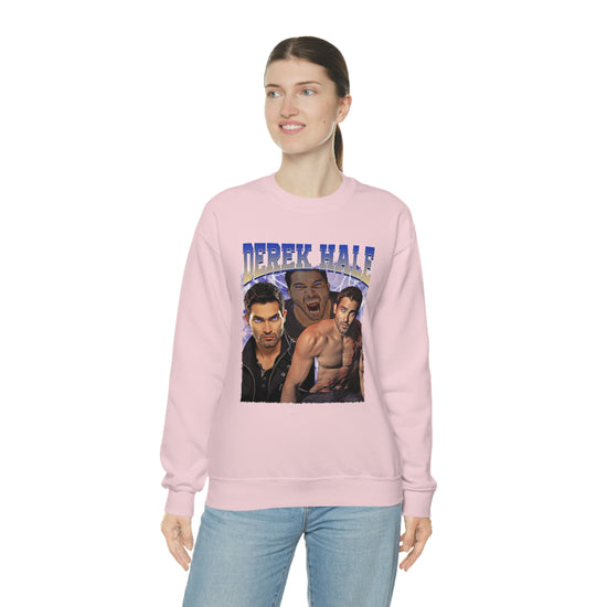 Derek Hale Crewneck Sweatshirt (shirtless collage) - Fandom-Made