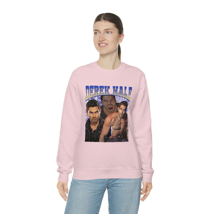 Derek Hale Crewneck Sweatshirt (shirtless collage) - Fandom-Made