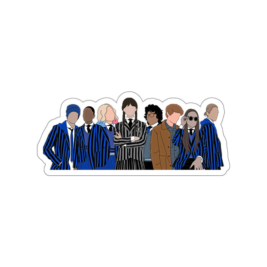 Wednesday Cast Stickers - Fandom-Made