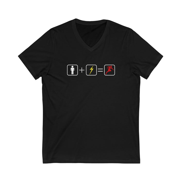 The Flash Math Short Sleeve V-Neck Tee - Fandom-Made