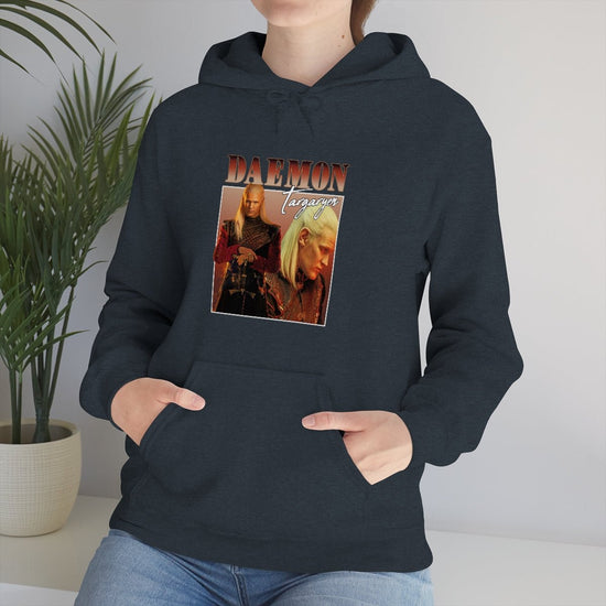Daemon Targaryen Hooded Sweatshirt (retro) - Fandom-Made