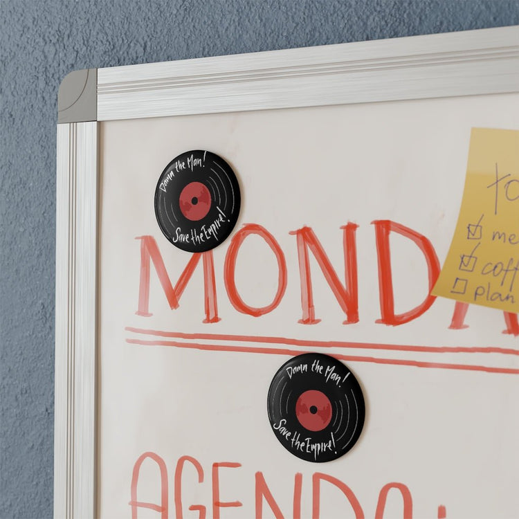 Damn the Man, Save the Empire Button Magnet - Fandom-Made