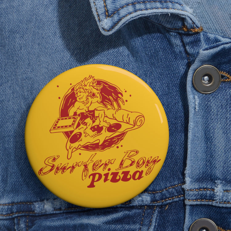 Surfer Boy Pizza Pin - Fandom-Made
