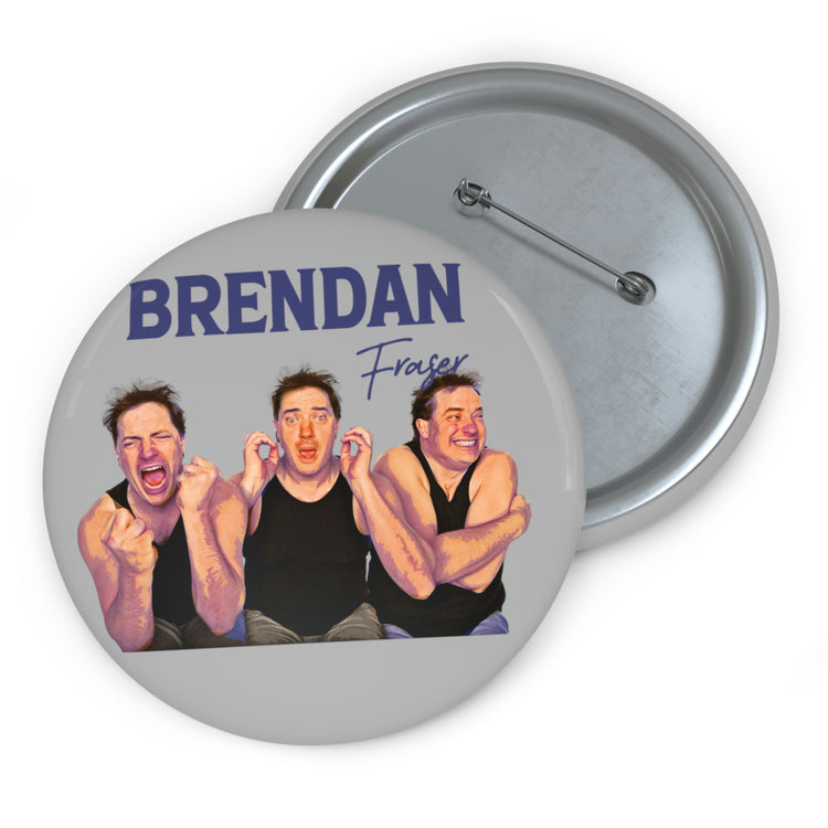 The Faces of Brendan Fraser Button - Fandom-Made