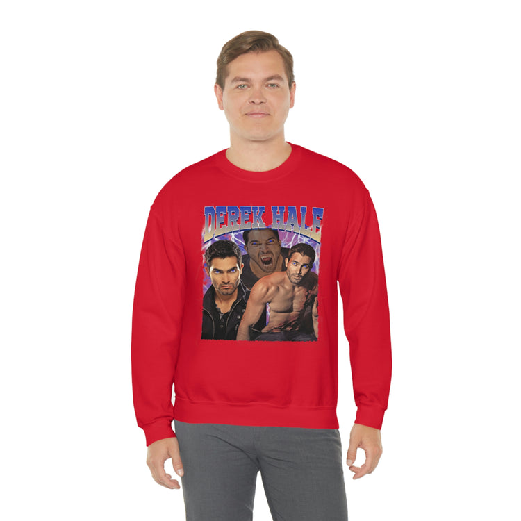 Derek Hale Crewneck Sweatshirt (shirtless collage) - Fandom-Made