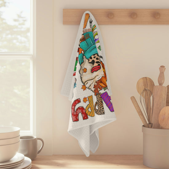 Happy HalloThanksMas Tea Towel - Fandom-Made