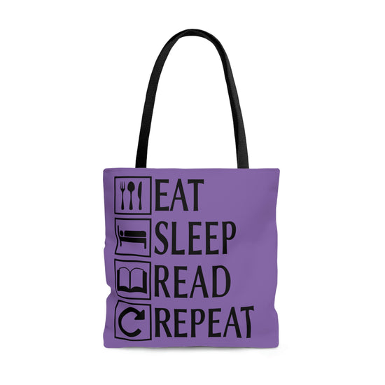 Eat, Sleep, Read, Repeat Tote Bag - Fandom-Made
