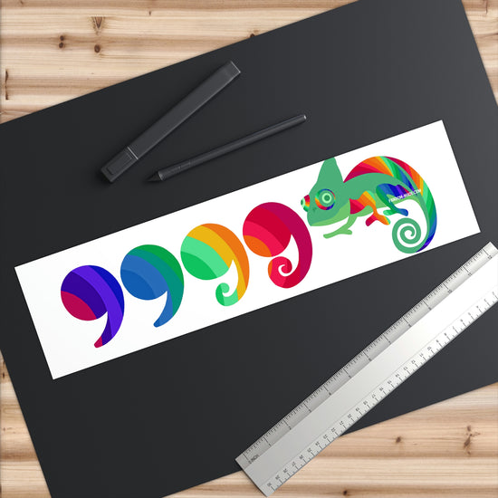 Comma Comma Comma Chameleon Bumper Stickers - Fandom-Made