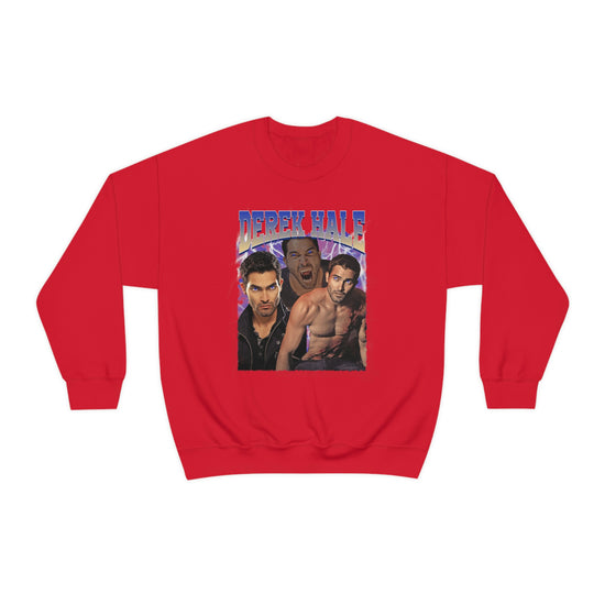 Derek Hale Crewneck Sweatshirt (shirtless collage) - Fandom-Made