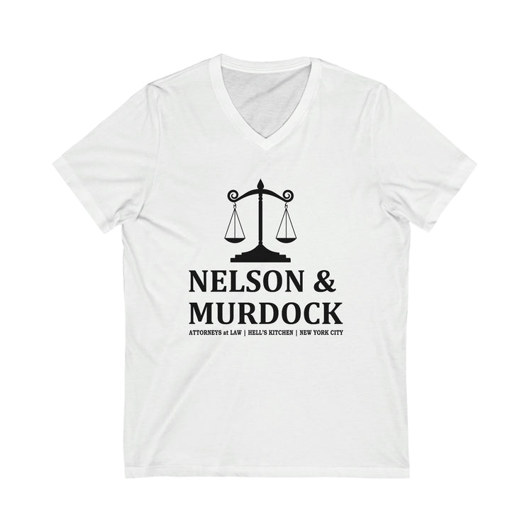 Nelson & Murdock Short Sleeve V-Neck Tee - Fandom-Made