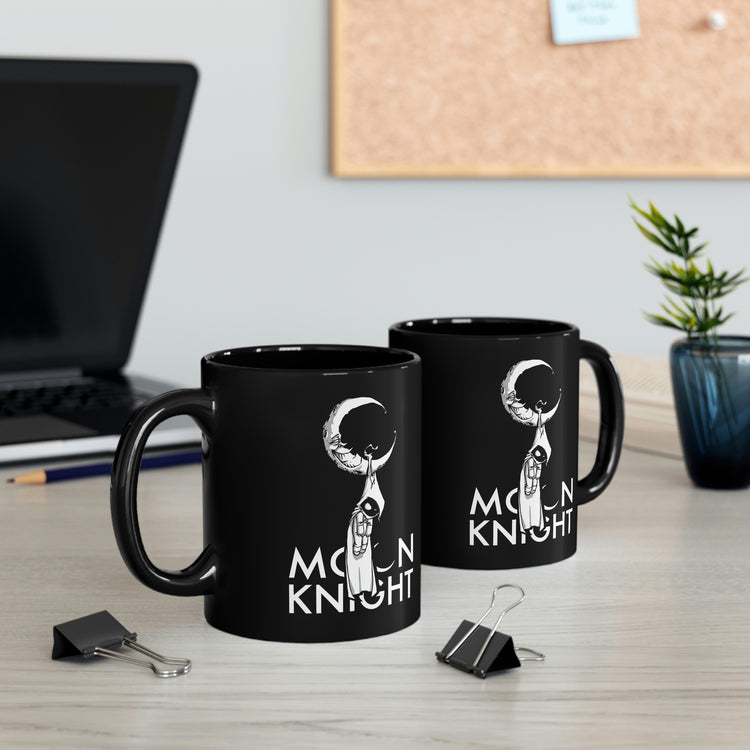 Moon Knight 11oz Black Mug (moon) - Fandom-Made