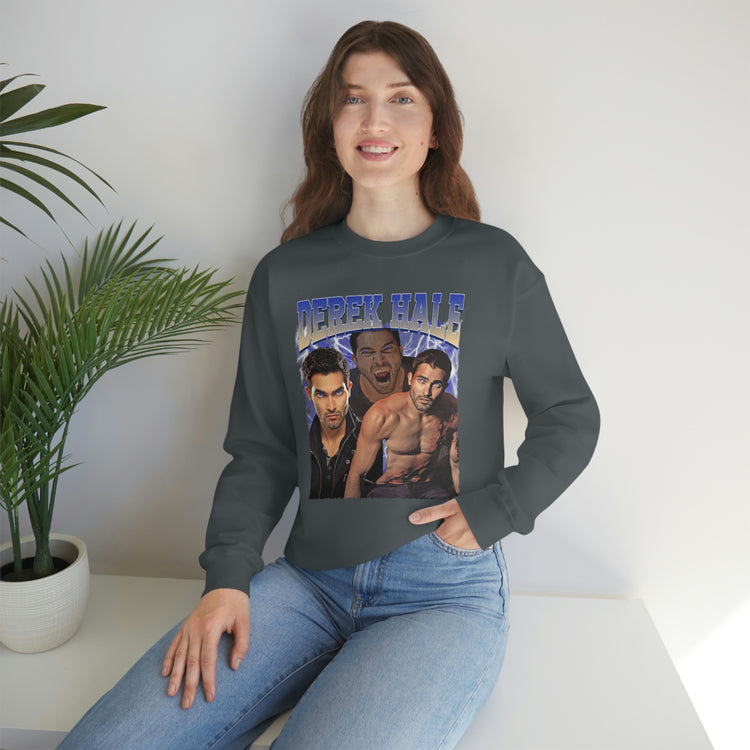 Derek Hale Crewneck Sweatshirt (shirtless collage) - Fandom-Made