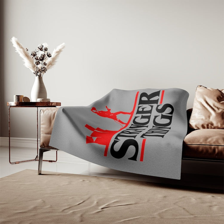 Eddie Munson, Stranger Things Sweatshirt Blanket - Fandom-Made