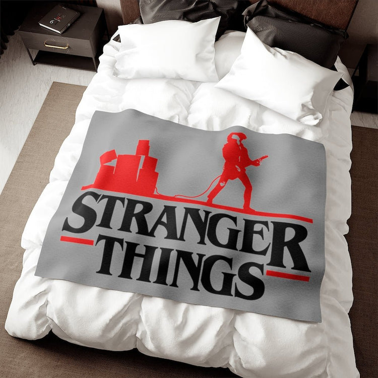 Eddie Munson, Stranger Things Sweatshirt Blanket - Fandom-Made