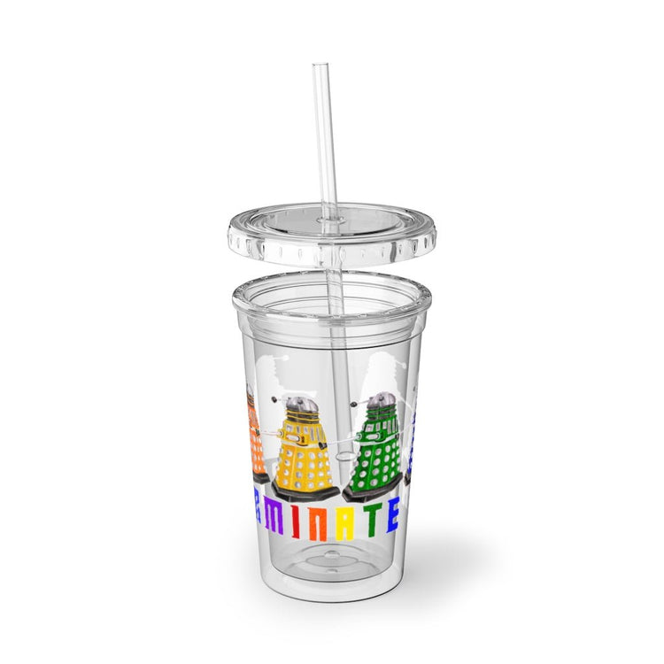 Exterminate Hate Acrylic Cup - Fandom-Made