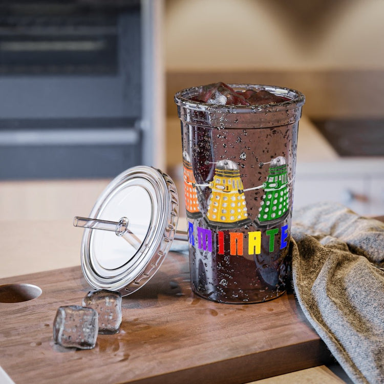 Exterminate Hate Acrylic Cup - Fandom-Made