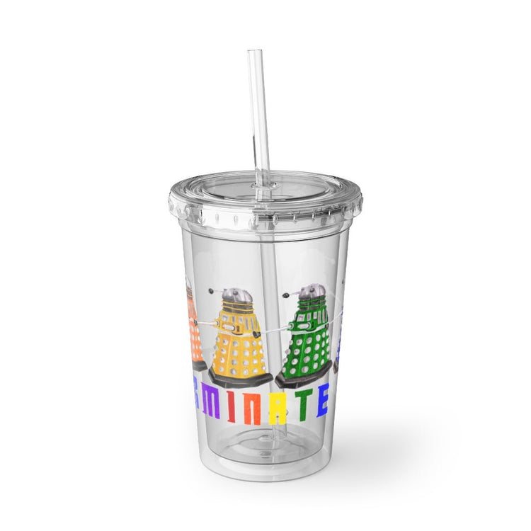 Exterminate Hate Acrylic Cup - Fandom-Made
