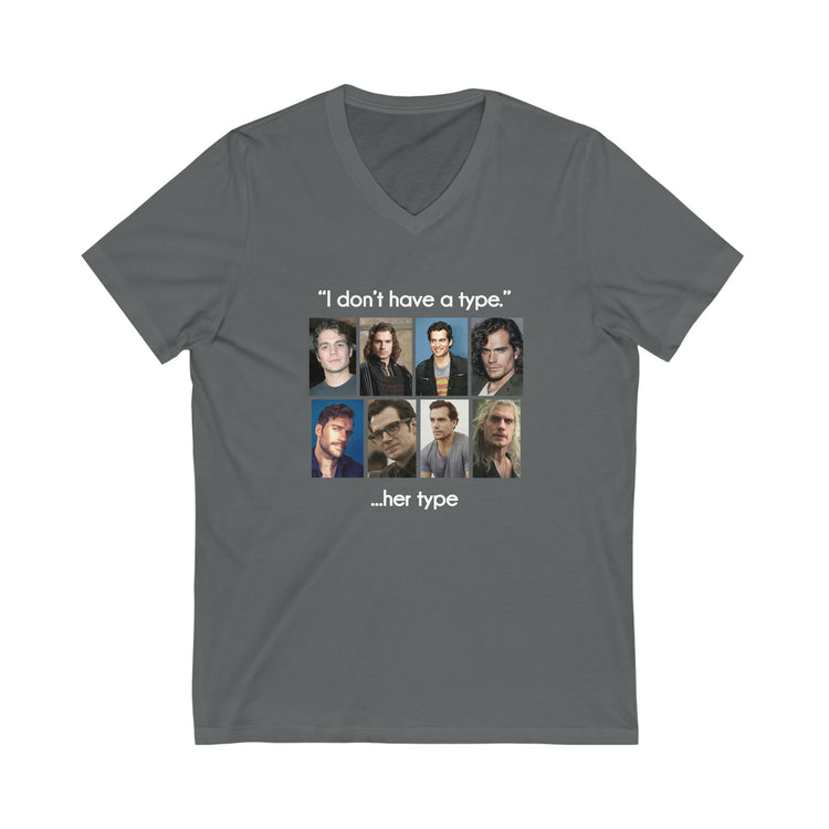 Henry Cavill V-Neck Tee (I Don't Have a Type) - Fandom-Made