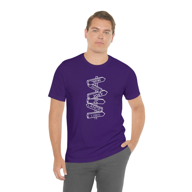 *NSync (names) Short Sleeve Tee - Fandom-Made