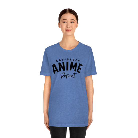 Eat, Sleep, Anime, Repeat T-Shirt - Fandom-Made