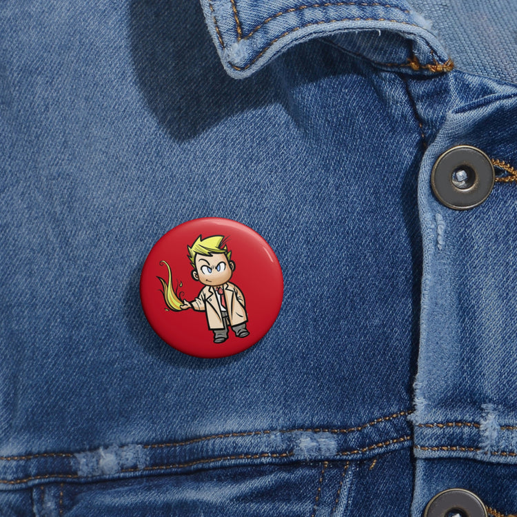 John Constantine (flames) Button - Fandom-Made