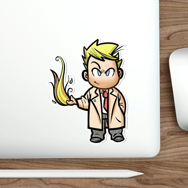 John Constantine (flames) Die-Cut Sticker - Fandom-Made