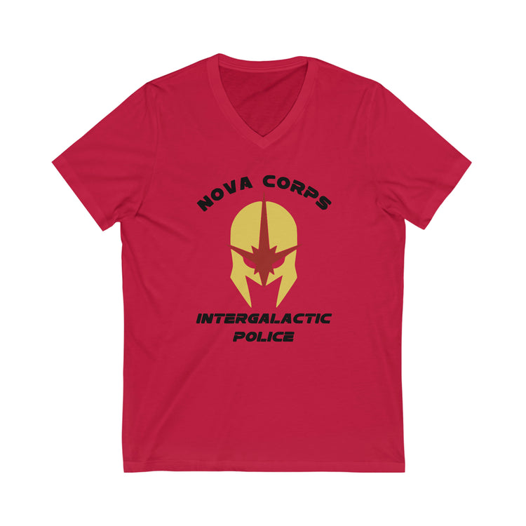 Nova Corps Short Sleeve V-Neck Tee - Fandom-Made