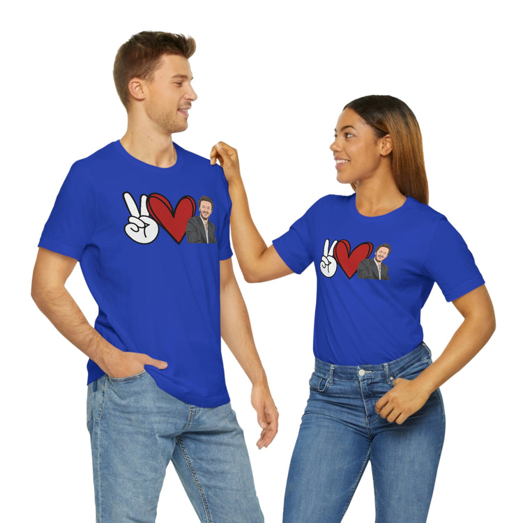 Peace, Love, Joseph Quinn Tee - Fandom-Made