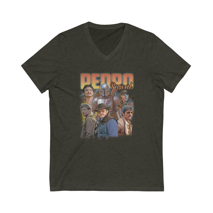 Pedro Pascal Unisex V-Neck Tee - Fandom-Made