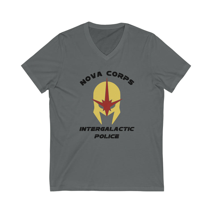 Nova Corps Short Sleeve V-Neck Tee - Fandom-Made