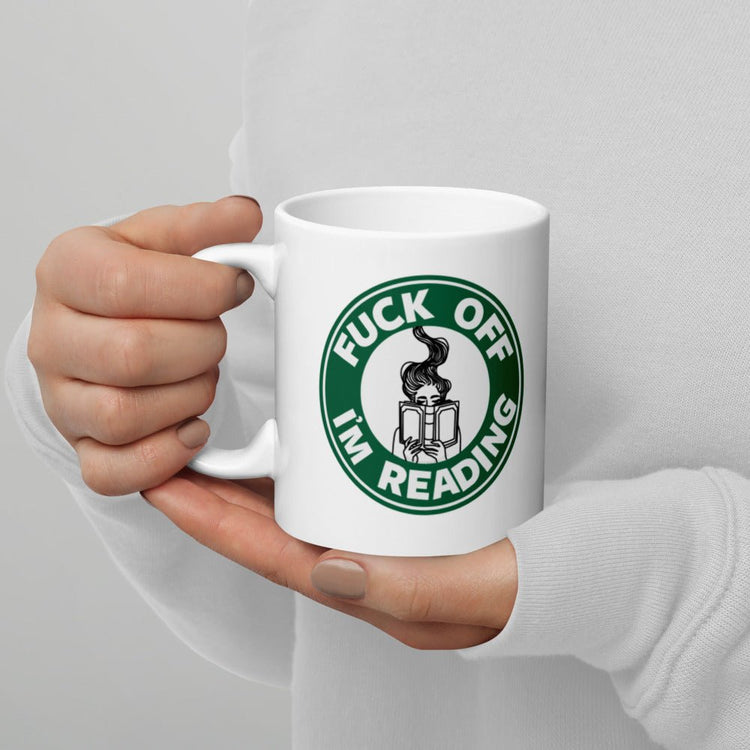 F*CK Off I'm reading White glossy mug - Double Sided - Fandom-Made